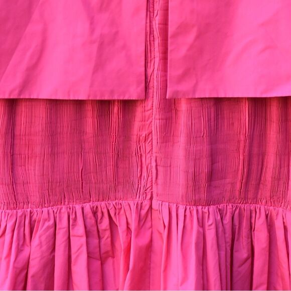 New Antonio Melani x Jennifer Sumko Rachel 4 Taffeta Capelet Barbie Pink Smock - Picture 7 of 15